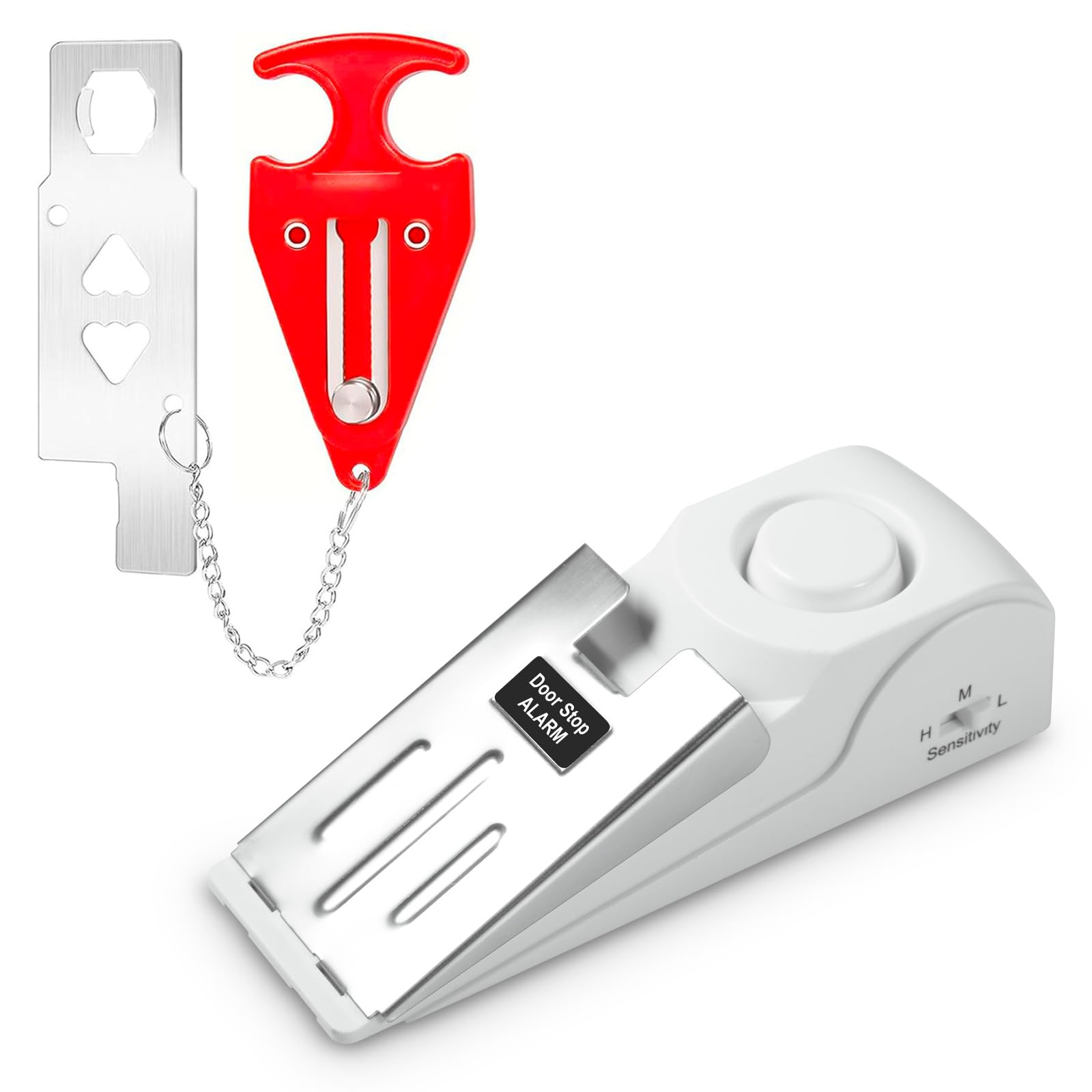 Door Stop Alarm - Alarma de tope de puerta portátil,