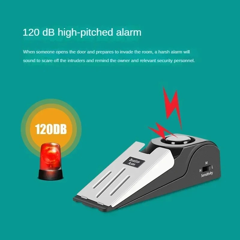 Door Stop Alarm - Alarma de Seguridad Portátil para Puerta,
