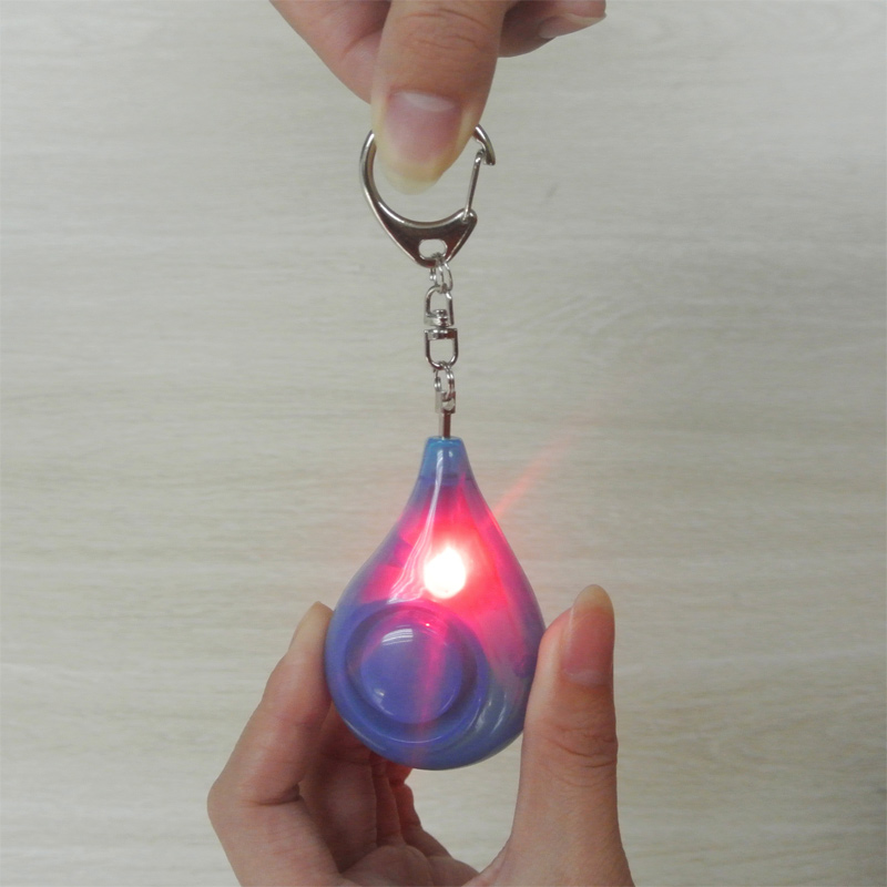 Personal Alarm Keychain - Dispositivo Antirrobo Tipo Gota de Agua