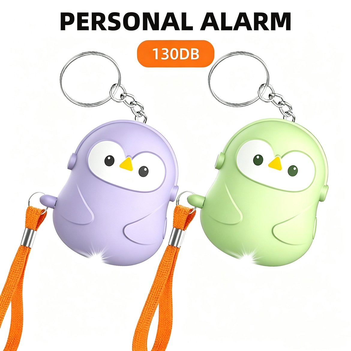Personal Alarm Keychain - Alarma de Defensa Personal, 5 Piezas,