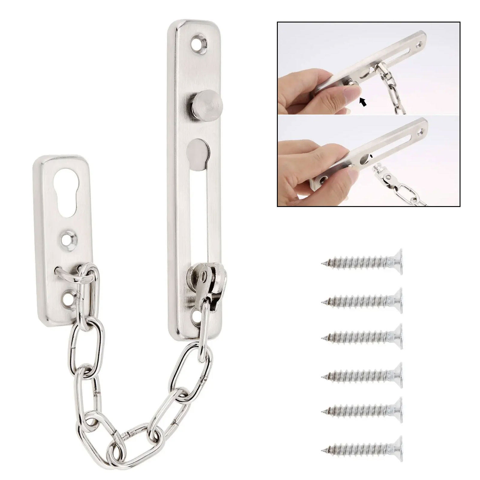 Security Chain Door - Cerradura de Cadena Deslizante de Seguridad