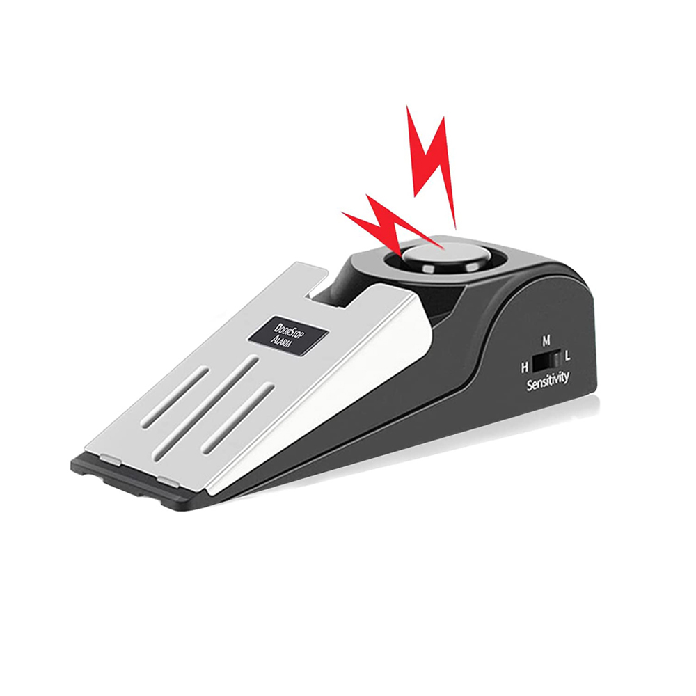 Door Stop Alarm - Tope de puerta con alarma portátil,