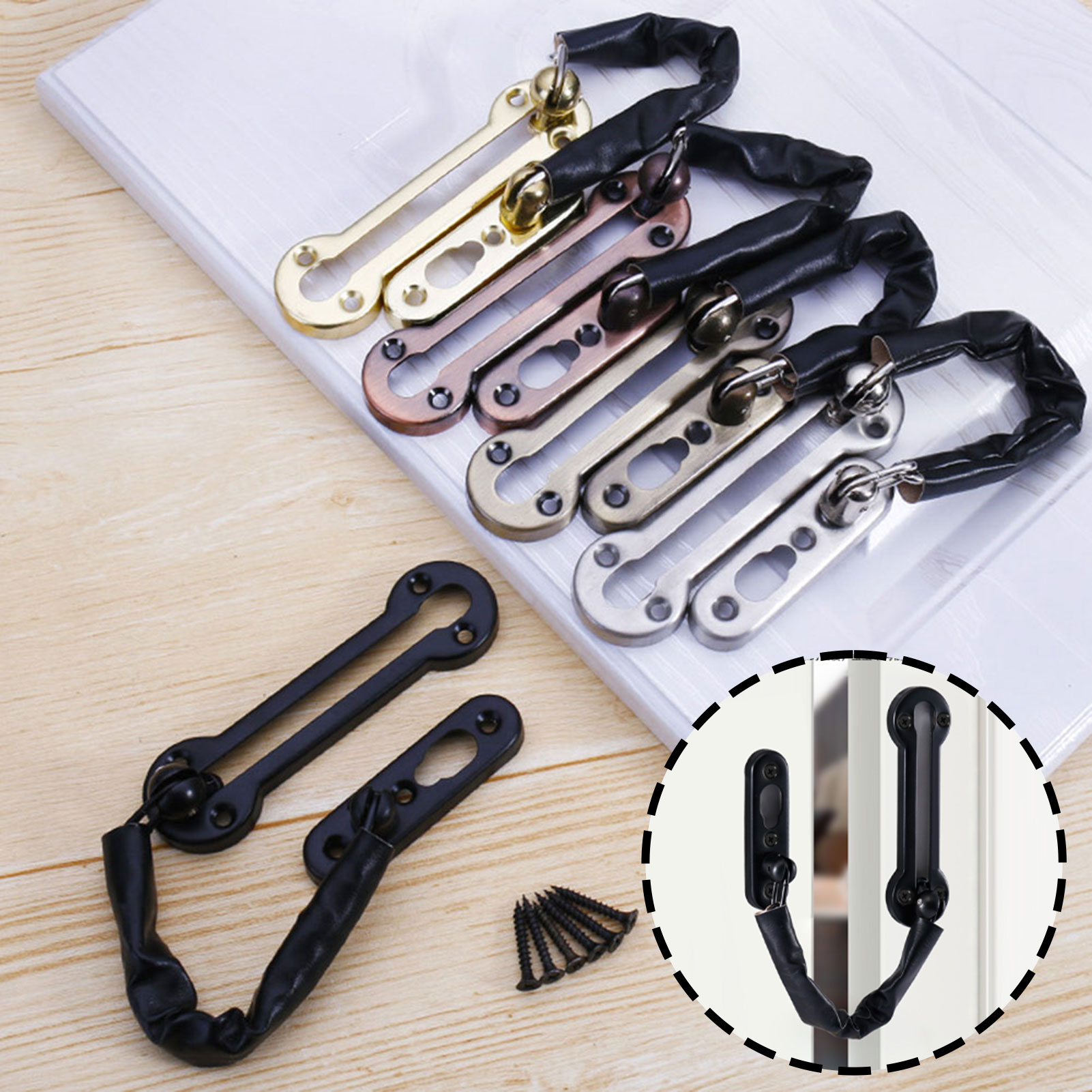 Security Chain Door - Cerradura de Cadena Antirrobo para Puerta,