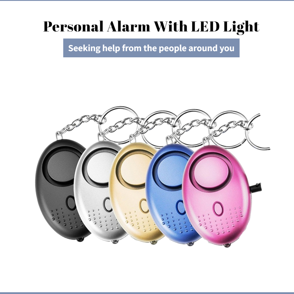 Personal Alarm Keychain - Alarma de autodefensa de 130dB, antilobo,