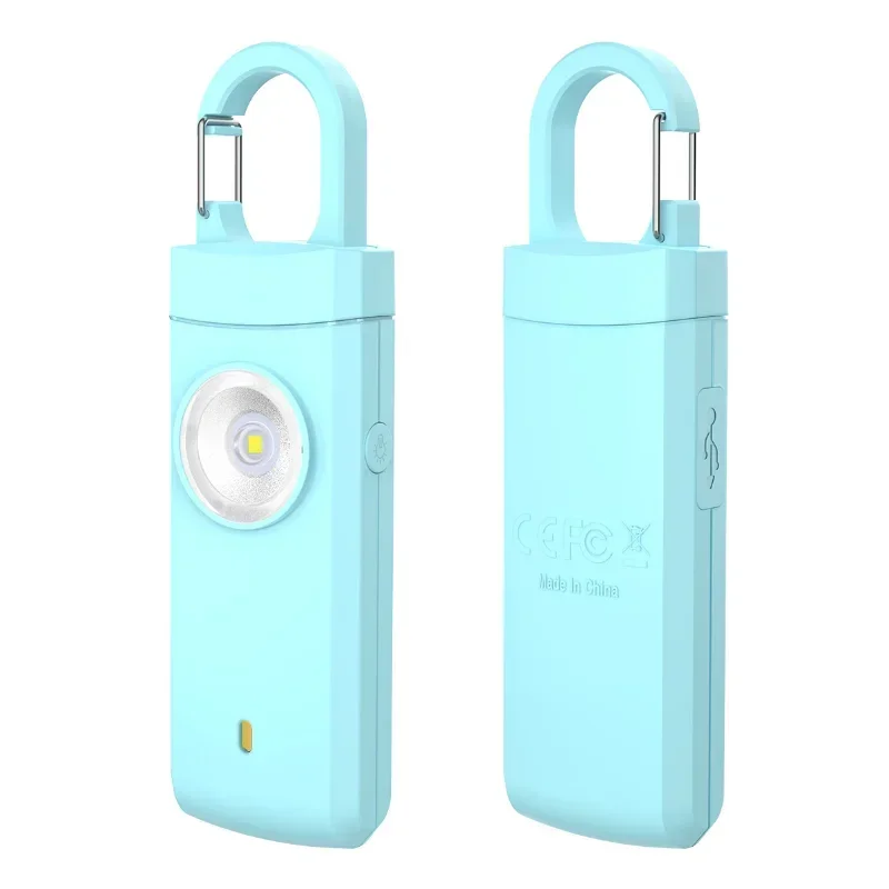 Personal Alarm Keychain - Linterna LED de autodefensa, llavero con