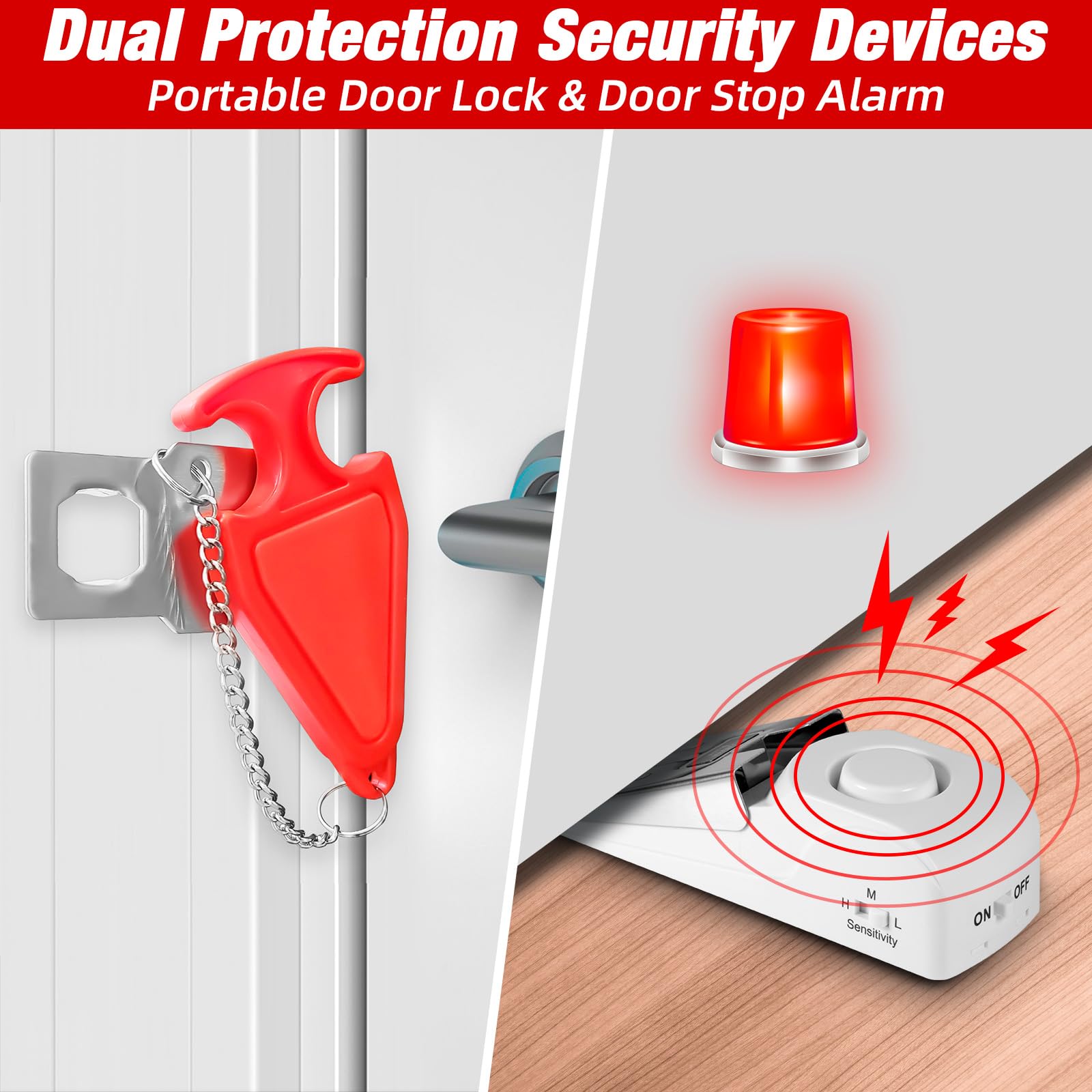 Alarma de tope de puerta portá - Door Stop Alarm reseña y precio