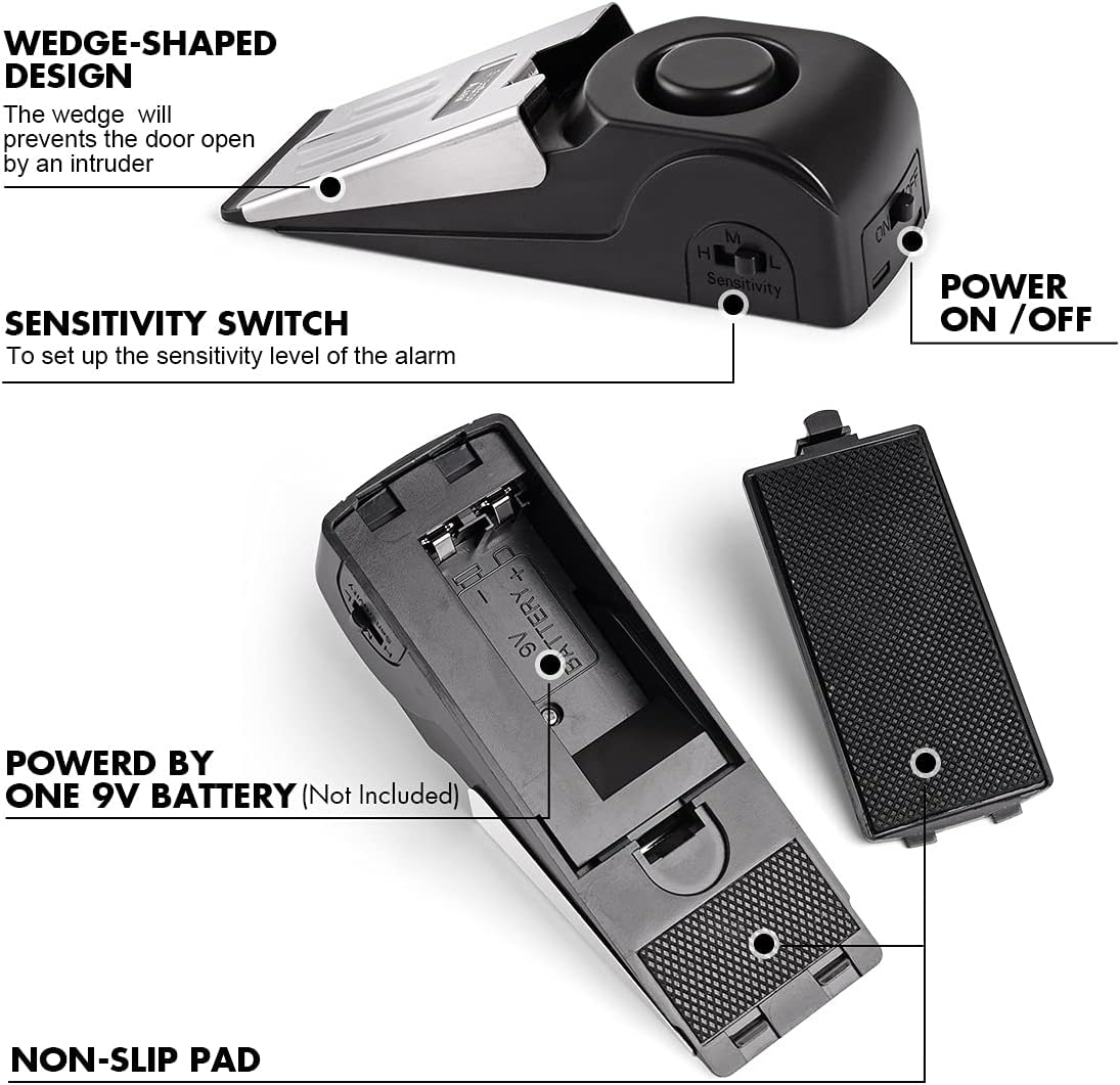 Alarma de tope de puerta, tope - Door Stop Alarm reseña y precio