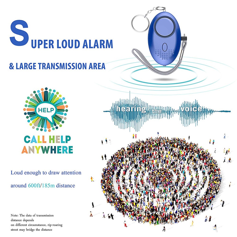 Alarma de autodefensa de 130dB - Personal Alarm Keychain reseña y precio